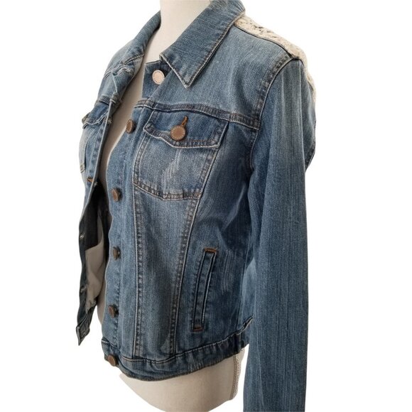Romeo & Juliet Couture Yoke Denim Jacket Medium - Picture 4 of 8